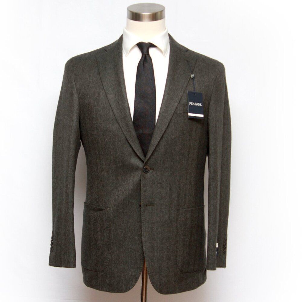 Jos A Bank 40R Sportcoat‎ Blazer Jacket Grey Tailored Fit D070429